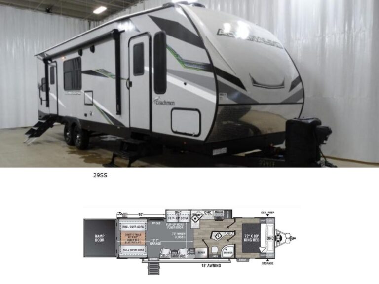 New 2024 Coachmen RV Adrenaline 29SS Travel Trailer Toy Hauler RV (Floor Plan)