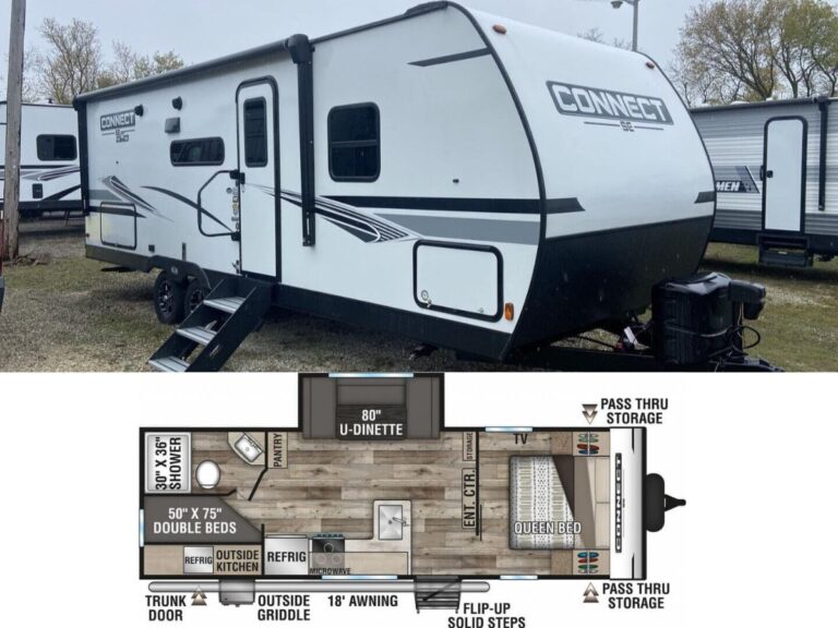 New 2022 Connect C241BHKSE Travel Trailer RV (Floor Plan)