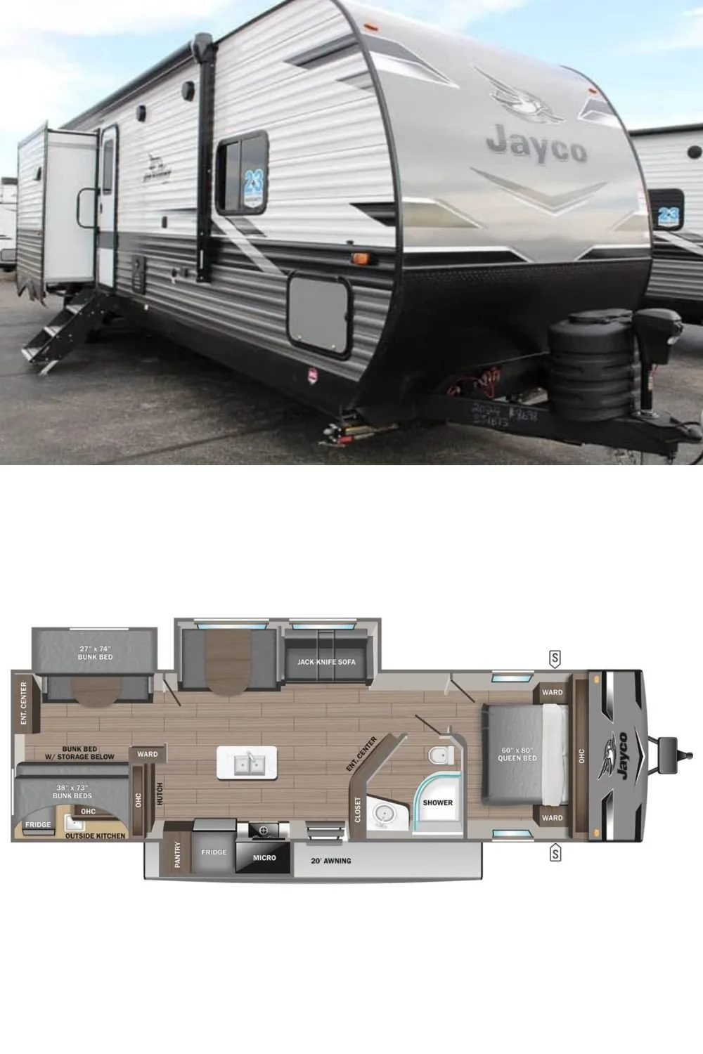 New 2024 Jayco JAY FLIGHT 331BTS Travel Trailer RV