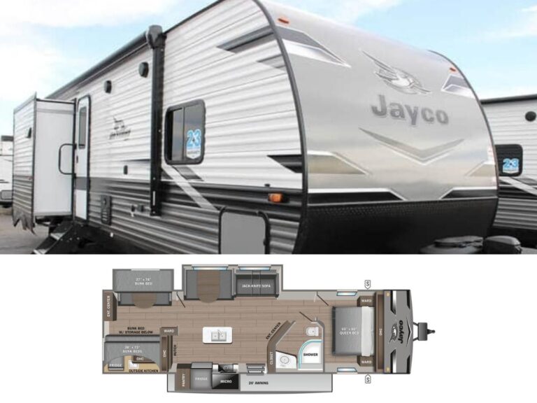 New 2024 Jayco JAY FLIGHT 331BTS Travel Trailer RV (Floor Plan)