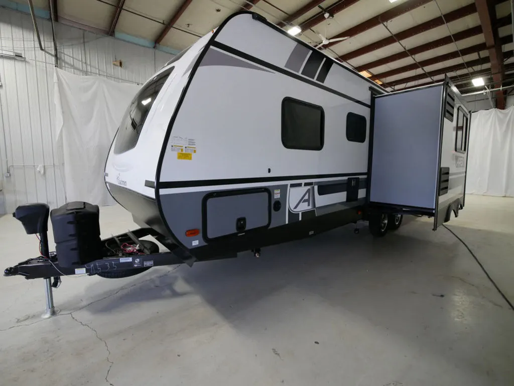 Side view of the New 2024 Coachmen Apex 256BHS Travel Trailer RV.