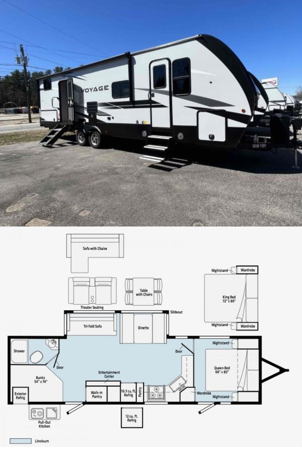 New 2022 Winnebago Voyage V3033BH Voyage Travel Trailer RV