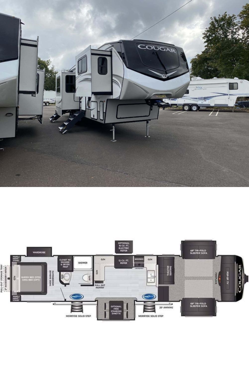 New 2024 Keystone Cougar 354FLS Fifth Wheel RV