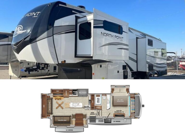 New 2022 Jayco RV NORTH POINT 340CKTS Fifth Wheel RV (Floor Plan)