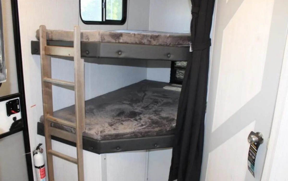 Bedroom with bunks.