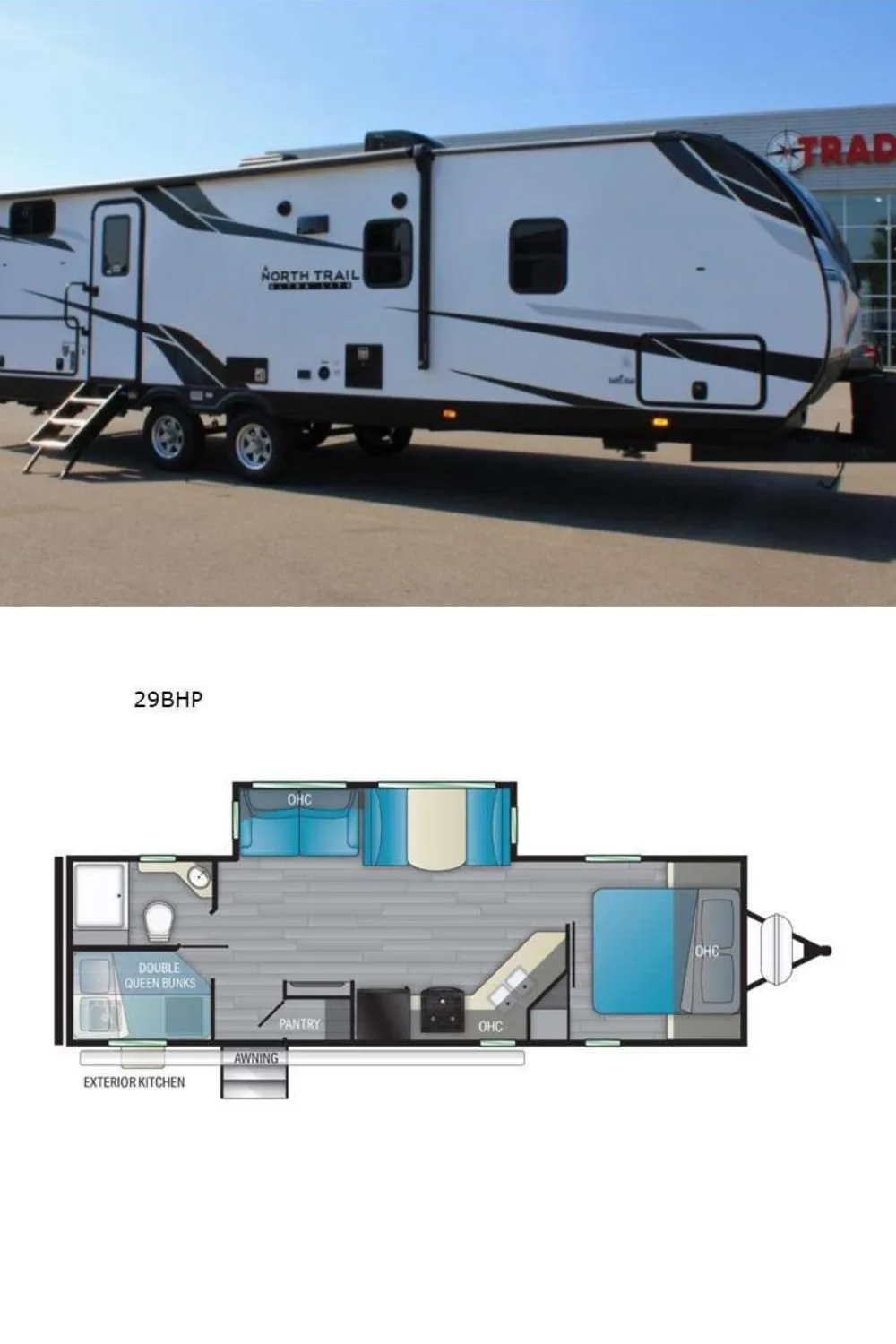 New 2022 Heartland North Trail 29BHP Travel Trailer RV