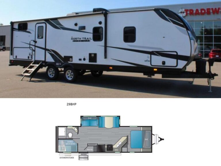 New 2022 Heartland North Trail 29BHP Travel Trailer RV (Floor Plan)