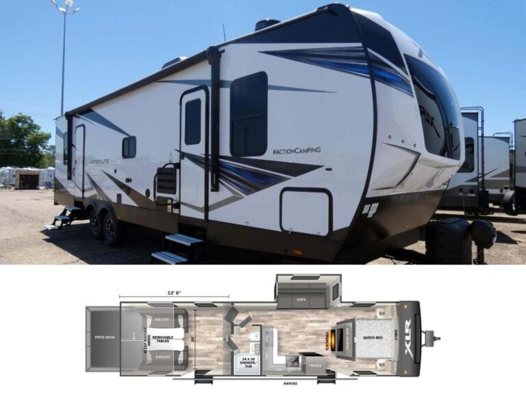 New 2022 Forest River XLR Hyperlite 3212 Toy Hauler RV (Floor Plan)