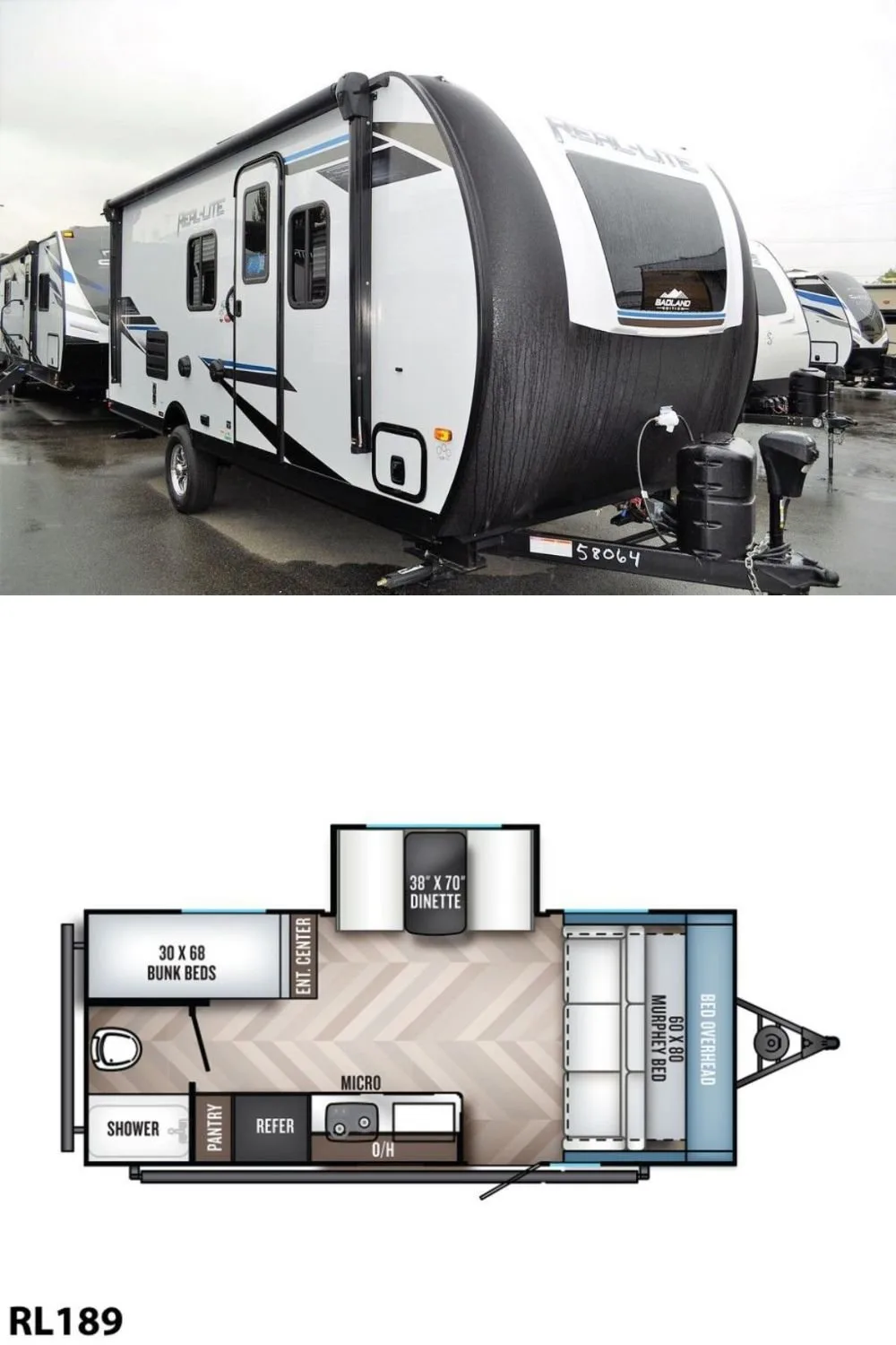 New 2022 Palomino Real-Lite Mini RL189 Travel Trailer RV