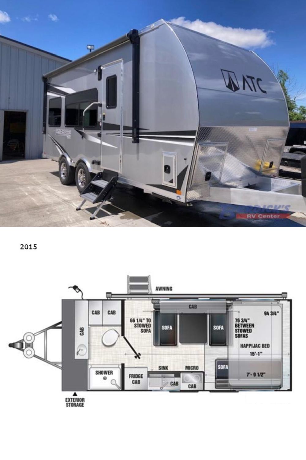 New 2022 ATC TRAILERS Game Changer 2015 Travel Trailer Toy Hauler RV 