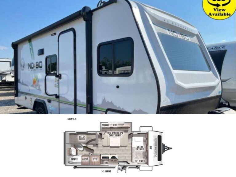 New 2022 Forest River RV No Boundaries NB19.8 Travel Trailer RV (Floor Plan)