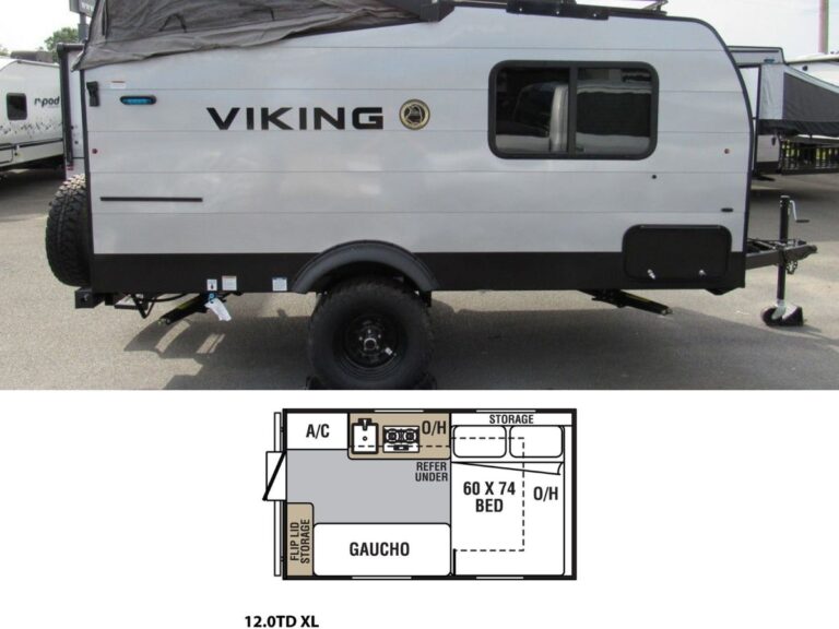 New 2022 Coachmen Viking Express 12.0TD XL Pop Up Camper RV (Floor Plan)