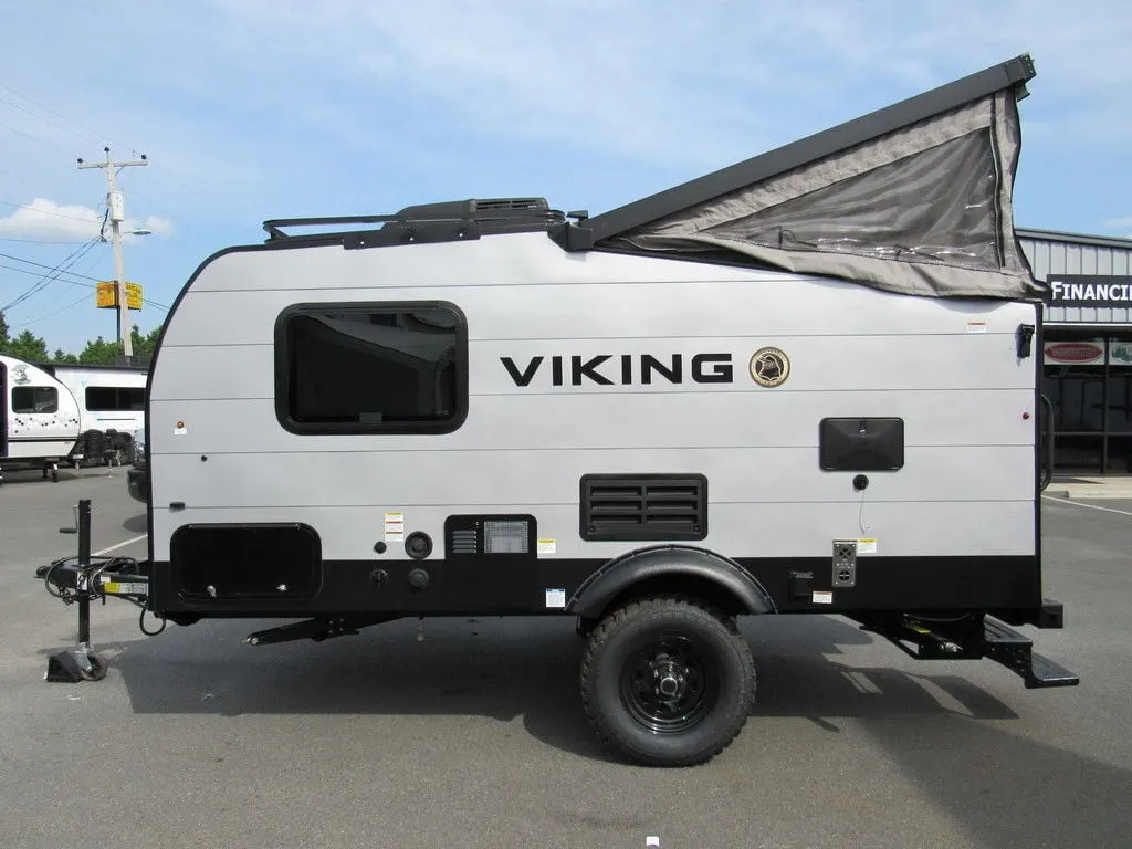 Side view of the New 2022 Coachmen Viking Express 12.0TD XL Pop Up Camper RV.