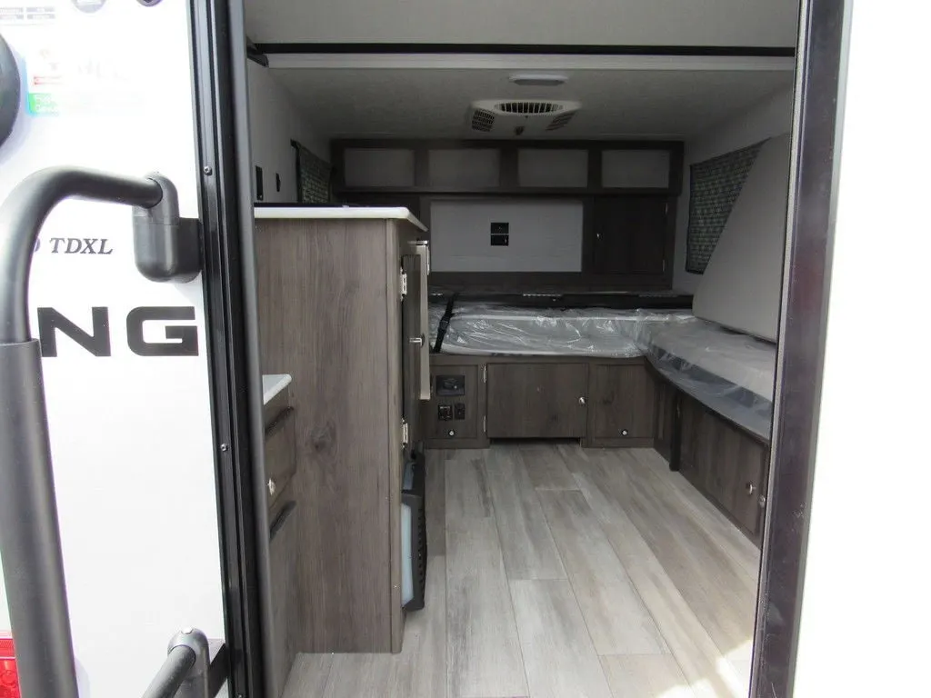 Interior view of the RV.