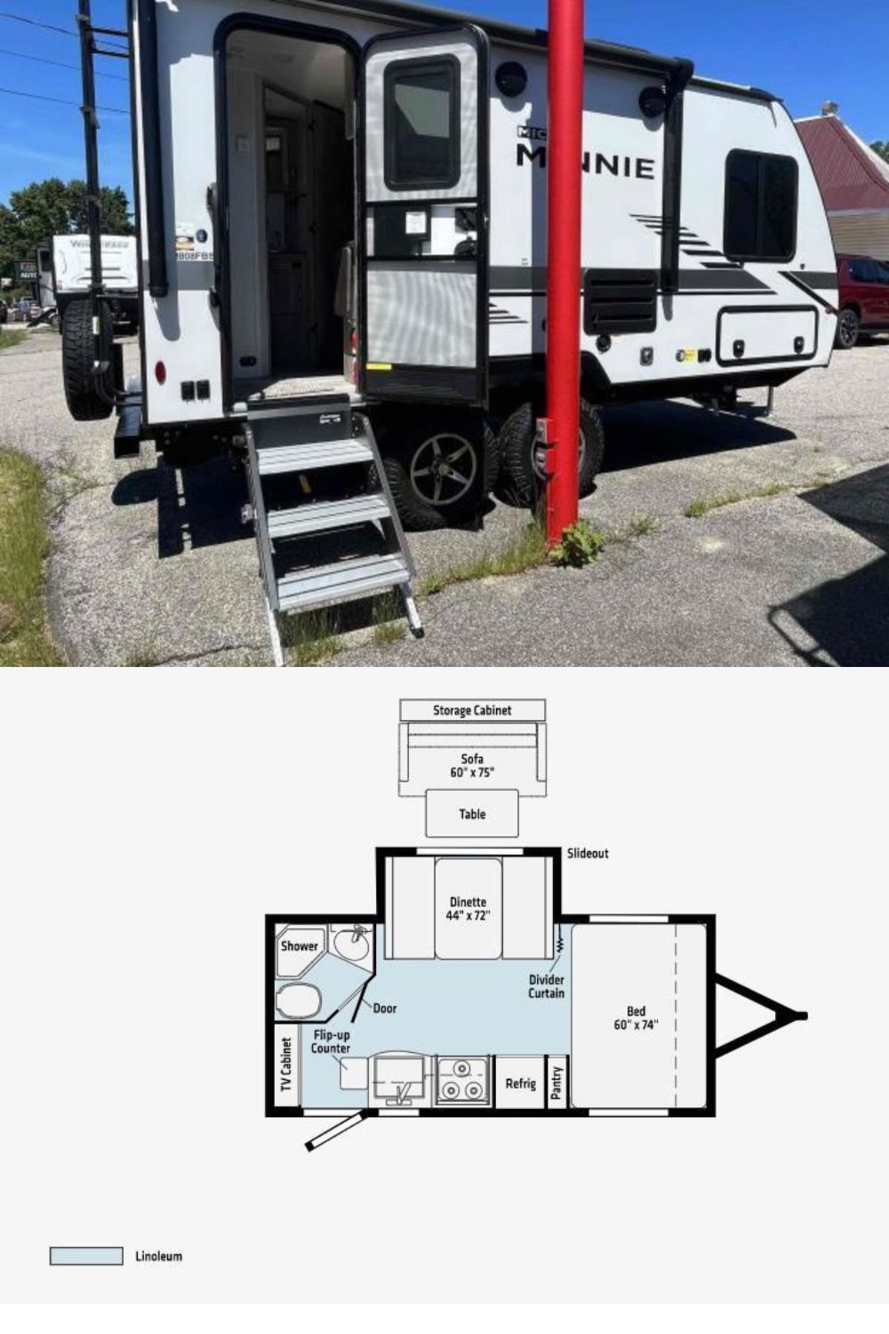 New 2022 Winnebago Micro Minnie 1808FBS Micro Minnie Travel Trailer RV