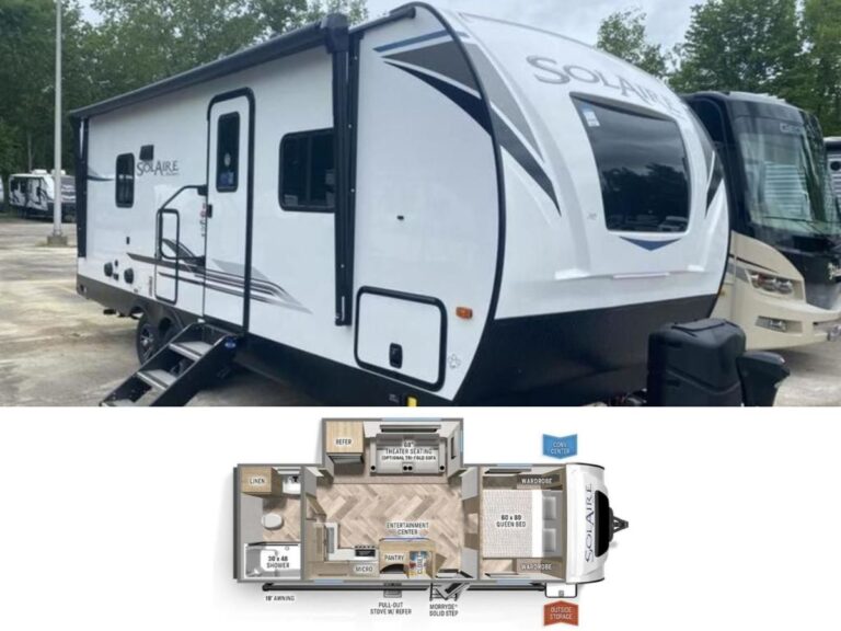New 2022 Palomino SolAire Ultra Lite 242RBS Travel Trailer RV (Floor Plan)