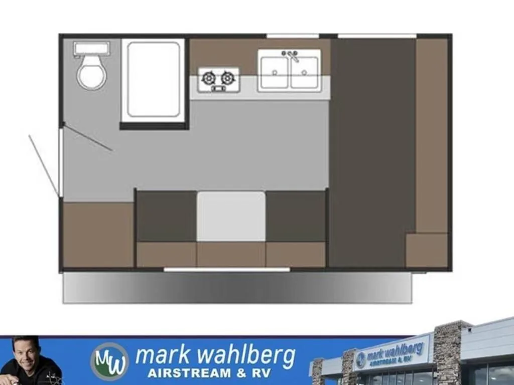 Floor plan of the RV.