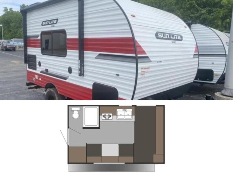 New 2022 Sunset Park RV Sun-Lite 16BH Sport Travel Trailer RV (Floor Plan)