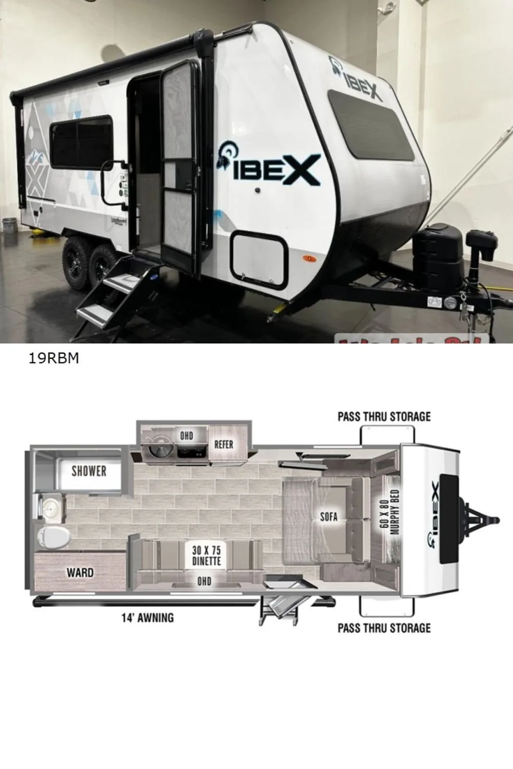 New 2022 Forest River RV IBEX 19RBM Travel Trailer RV