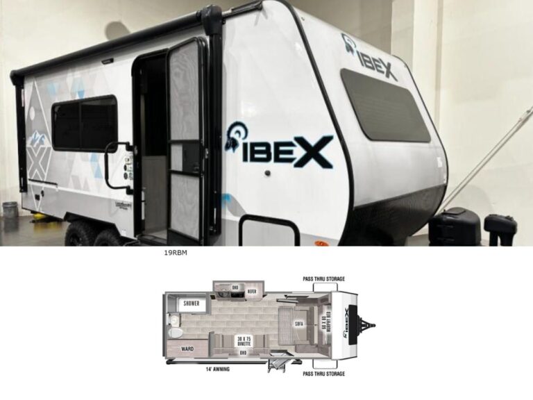 New 2022 Forest River RV IBEX 19RBM Travel Trailer RV (Floor Plan)