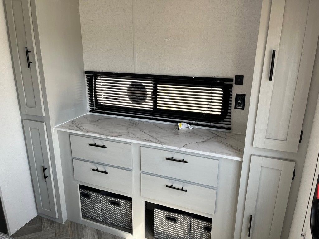 Bedroom with a dresser.