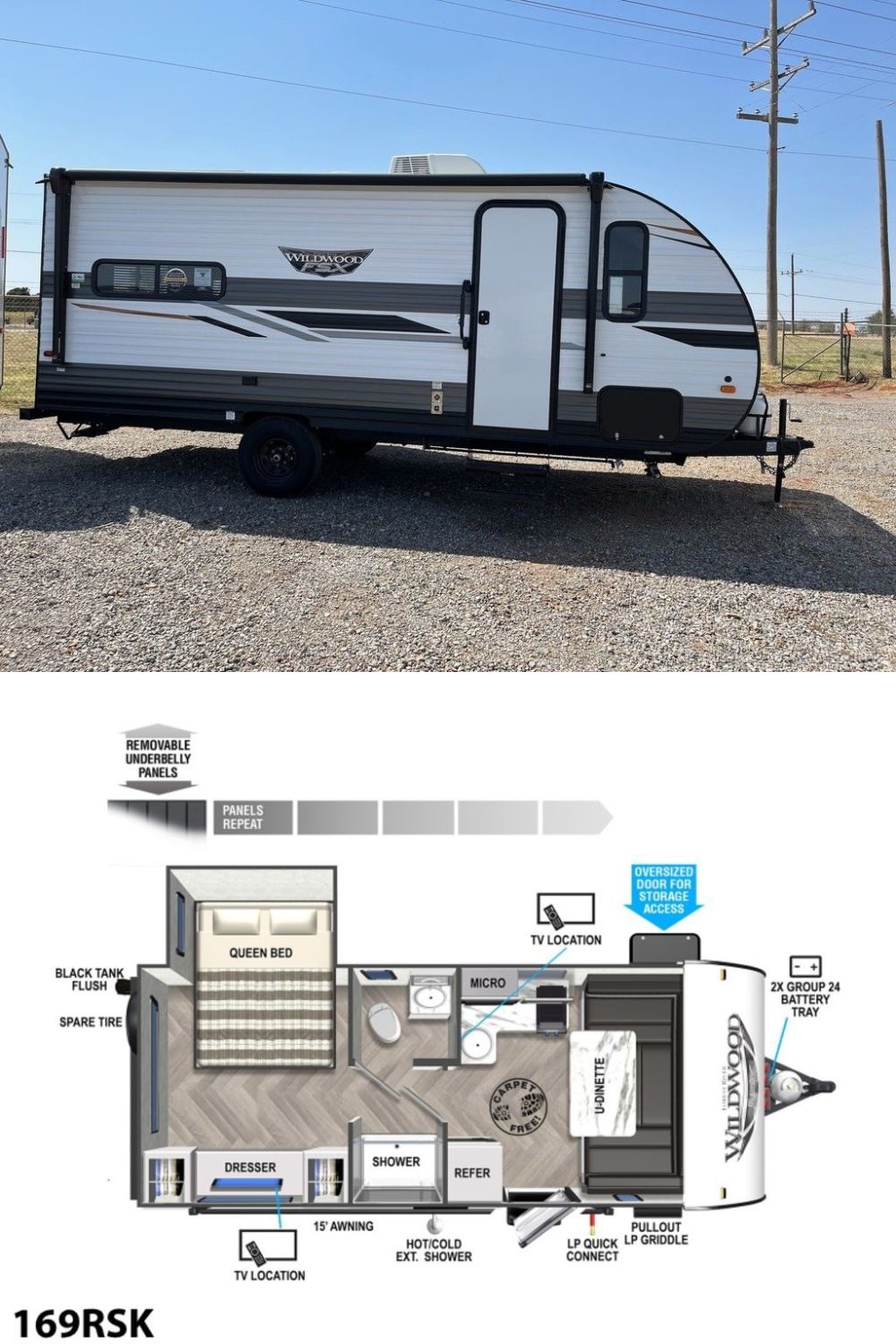 New 2022 Forest River Wildwood FSX Northwest 169RSK Travel Trailer RV