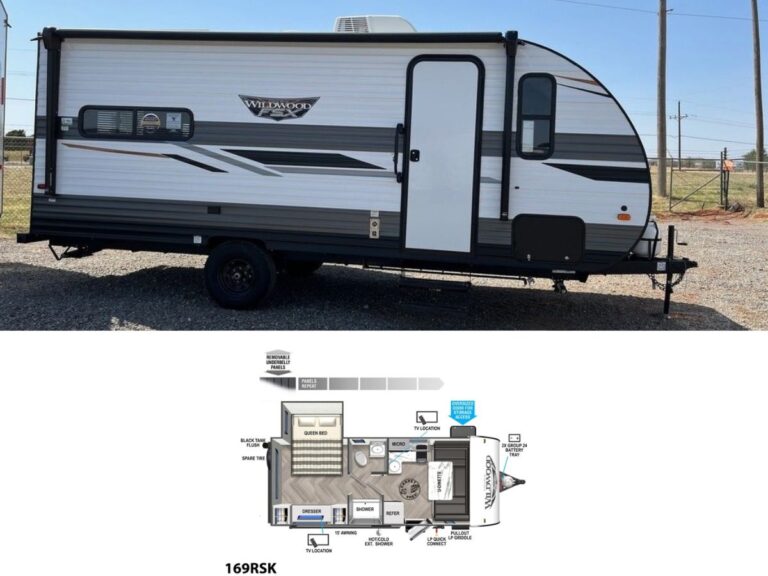 New 2022 Forest River Wildwood FSX Northwest 169RSK Travel Trailer RV (Floor Plan)