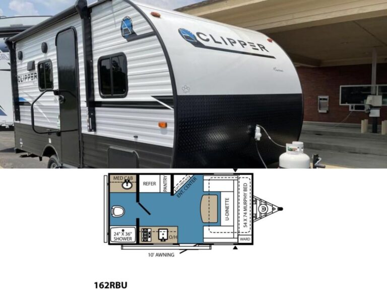 New 2022 Coachmen Clipper 162RBU Travel Trailer RV (Floor Plan)