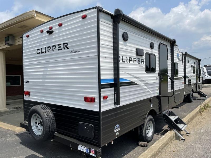 Side view of the New 2022 Coachmen Clipper 162RBU Travel Trailer RV.