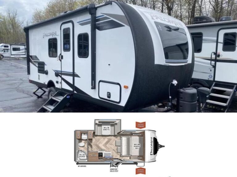 New 2022 Palomino PaloMini 186RBS Travel Trailer RV (Floor Plan)