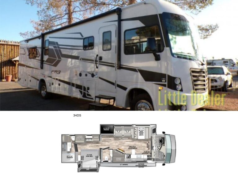 New 2024 Forest River RV FR3 34DS Class A RV (Floor Plan)