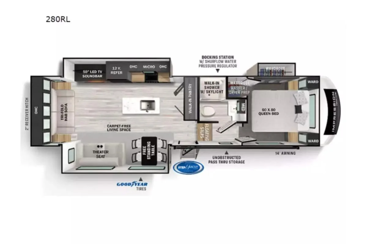 RV floor plan