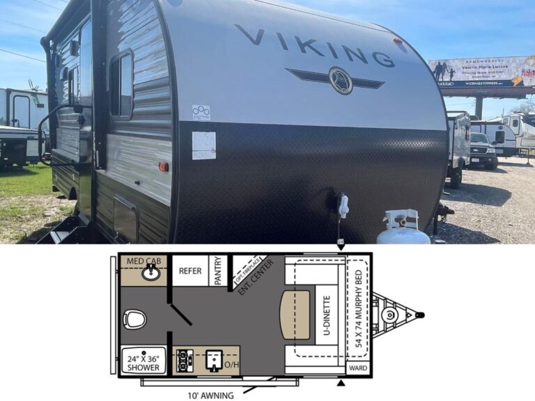New 2022 Coachmen Viking Ultra-Lite Single Axle Travel Trailer RV (Floor Plan)
