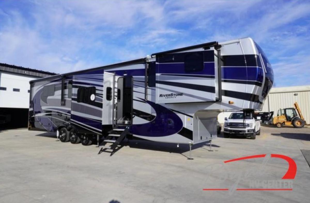 New 2024 Forest River RV RiverStone 42FSKG Fifth Wheel Toy Hauler RV