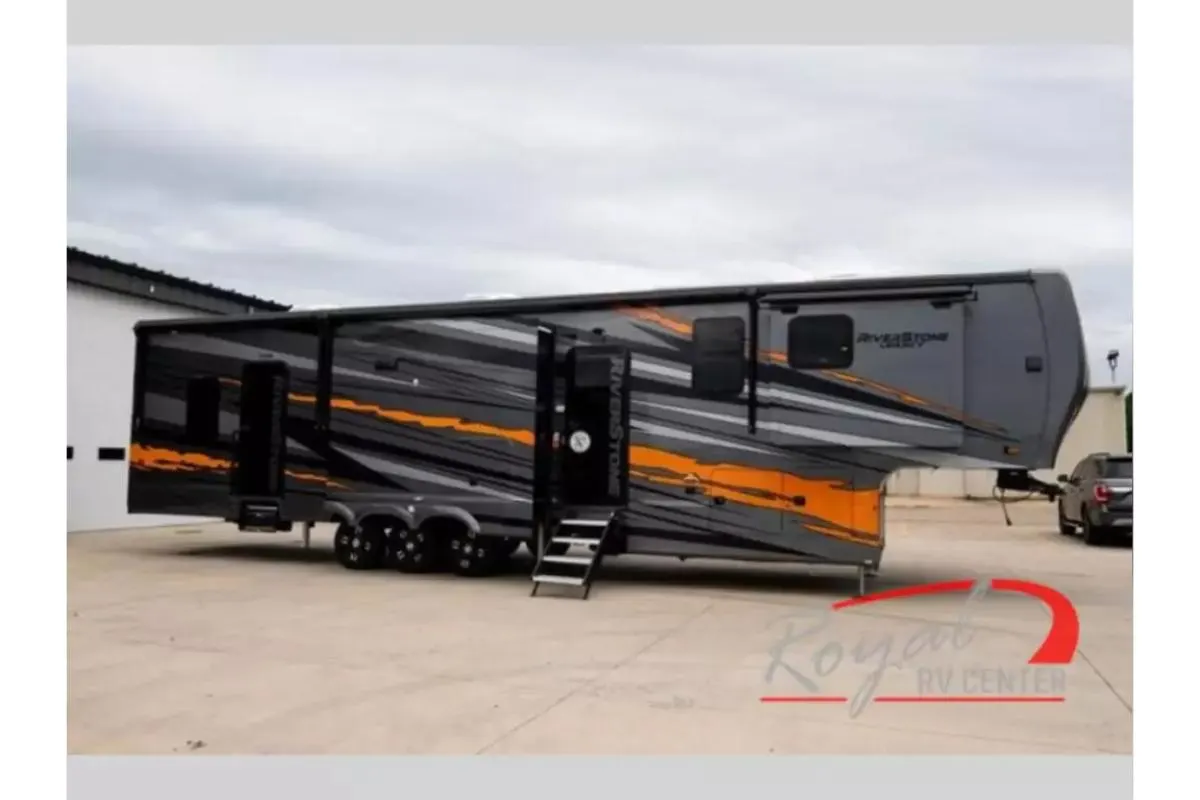 New 2024 Forest River RV Fifth Wheel Toy Hauler RV RiverStone 