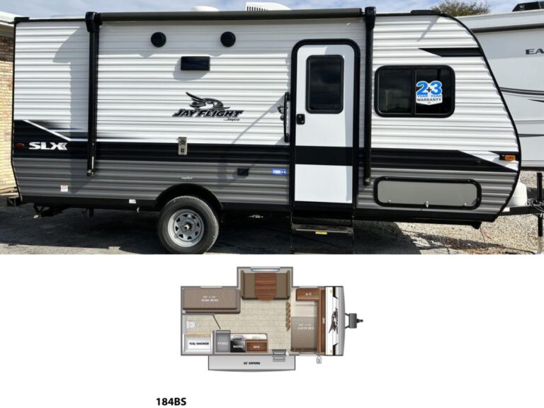 New 2022 Jayco Jay Flight SLX 7 184BS Travel Trailer RV (Floor Plan)