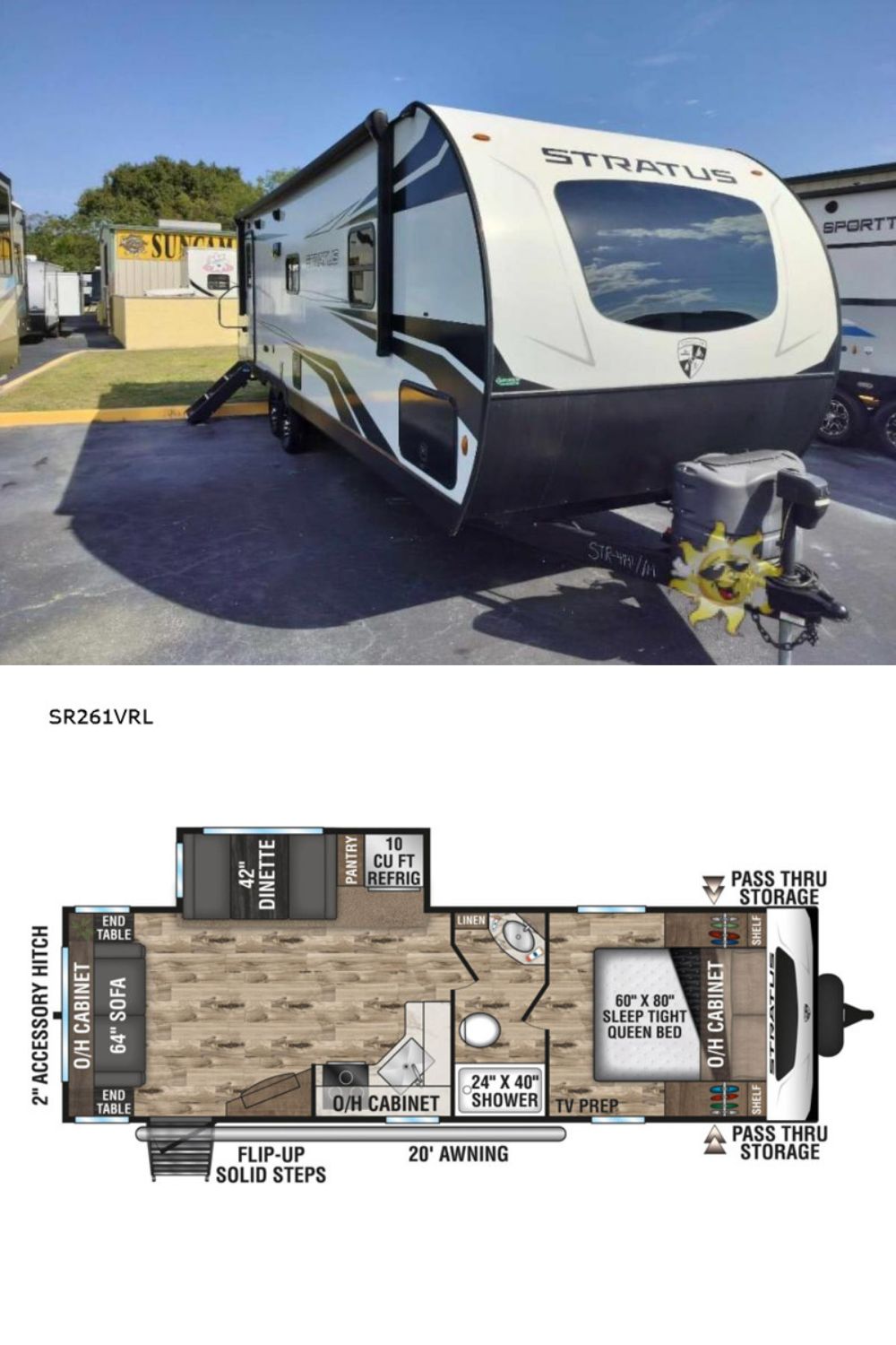 New 2022 Venture RV Stratus Ultra-Lite SR261VRL Travel Trailer RV