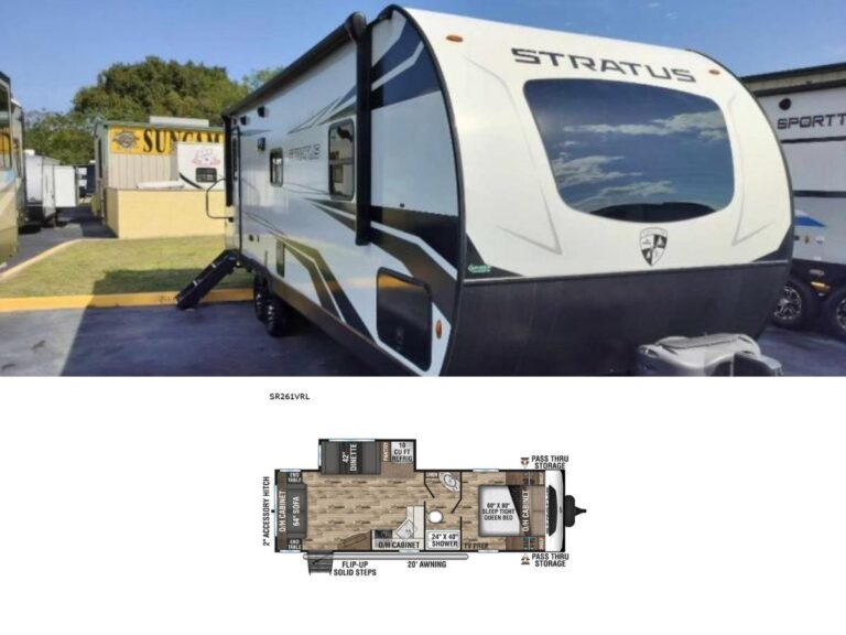 New 2022 Venture RV Stratus Ultra-Lite SR261VRL Travel Trailer RV (Floor Plan)