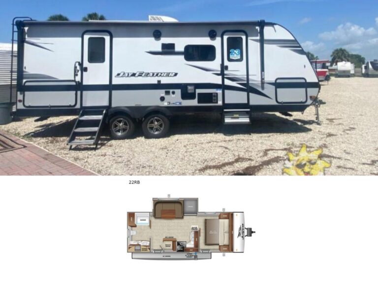 New 2022 Jayco Jay Feather 22RB Travel Trailer RV (Floor Plan)