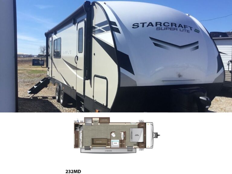 New 2022 Starcraft Super Lite 232MD Travel Trailer RV (Floor Plan)