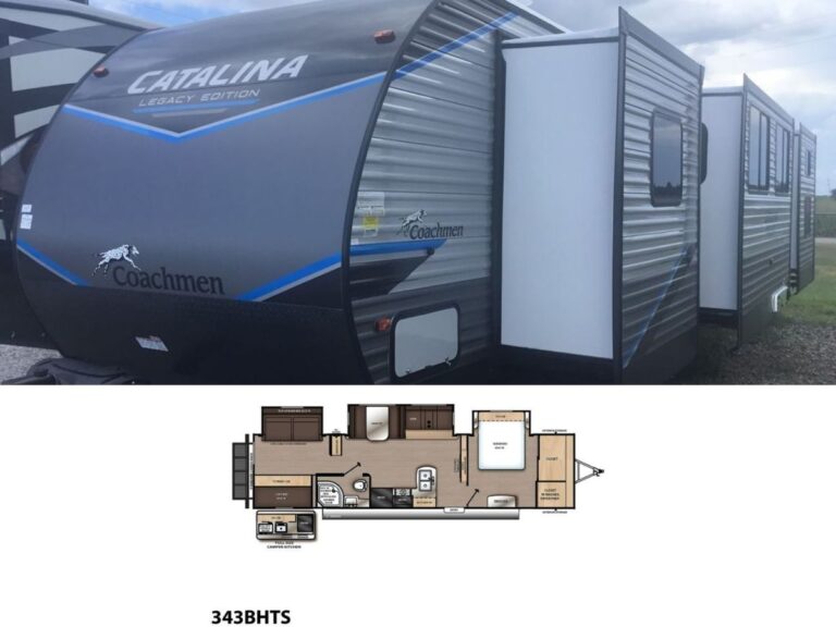 New 2022 Coachmen Catalina Legacy Edition 343BHTS Travel Trailer RV (Floor Plan)