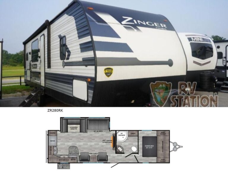 New 2022 Crossroads RV Zinger ZR280RK Travel Trailer RV (Floor Plan)