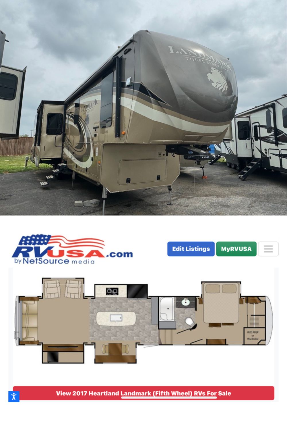 New 2017 Heartland Charleston Fifth Wheel RV