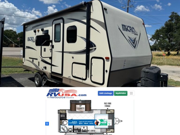 New 2018 Forest River FLAGSTAFF 21DS Travel Trailer RV (Floor Plan)