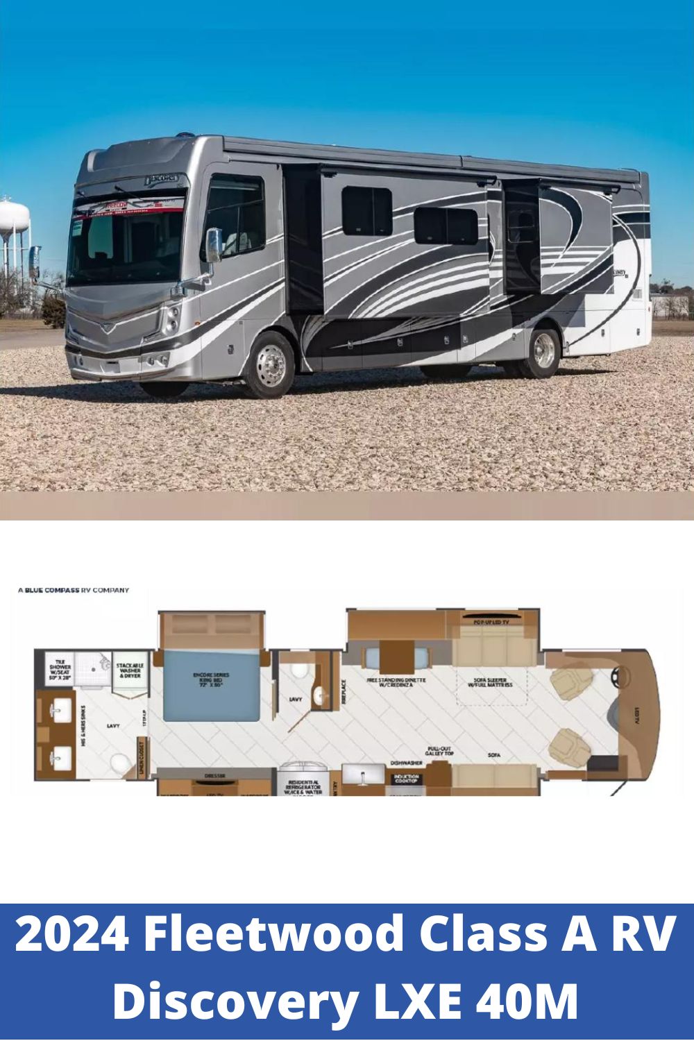 New 2024 Fleetwood Class A RV Discovery LXE 40M (Floor Plan)