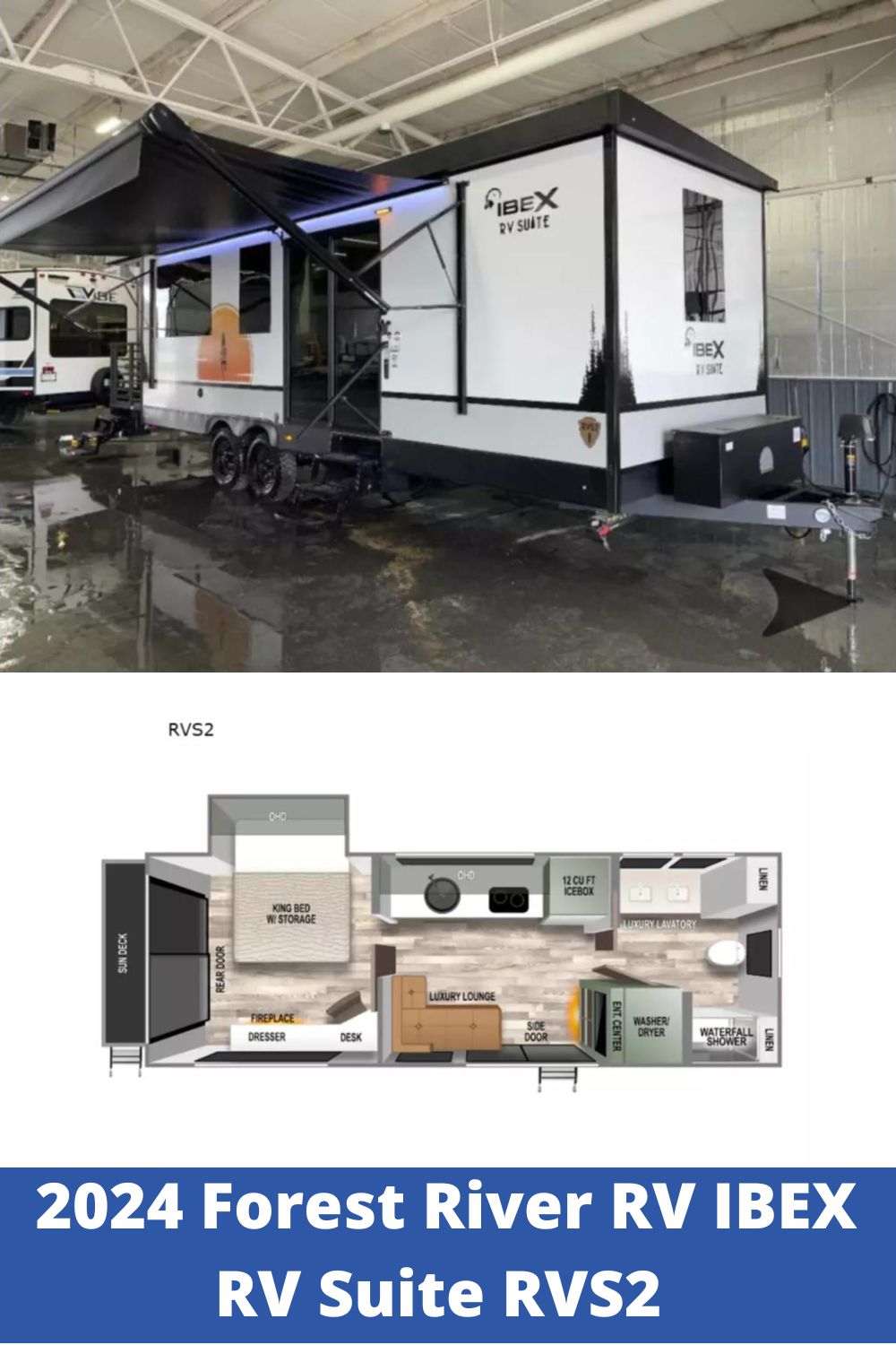 New 2024 Forest River RV Travel Trailer RV IBEX RV Suite RVS2 (Floor Plan)