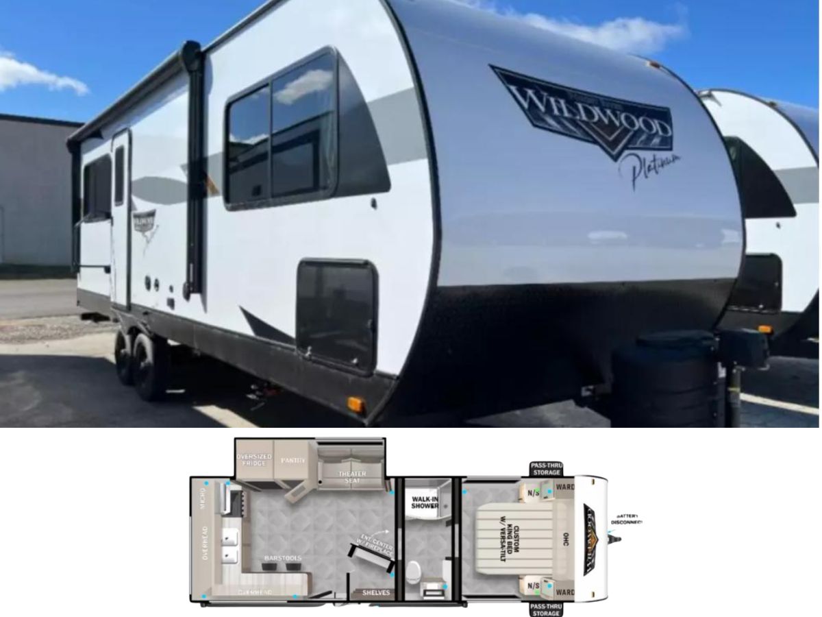 Strongest Rv Models New 2024 Forest River RV Travel Trailer RV Wildwood 22ERASX (Floor Plan ...