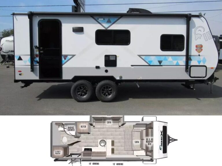 New 2024 Forest River Travel Trailer RV IBEX 19MSB (Floor Plan)