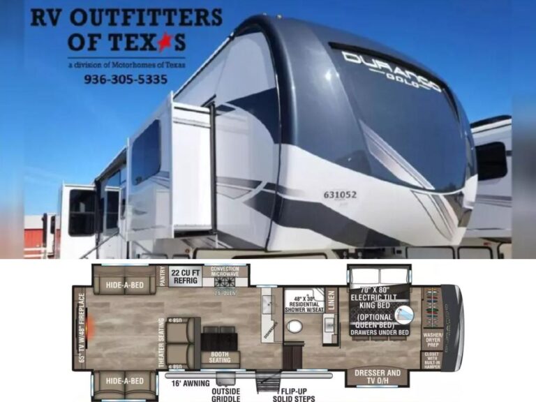New 2024 Kz RV Fifth Wheel RV Durango Gold G360REQ (Floor Plan)