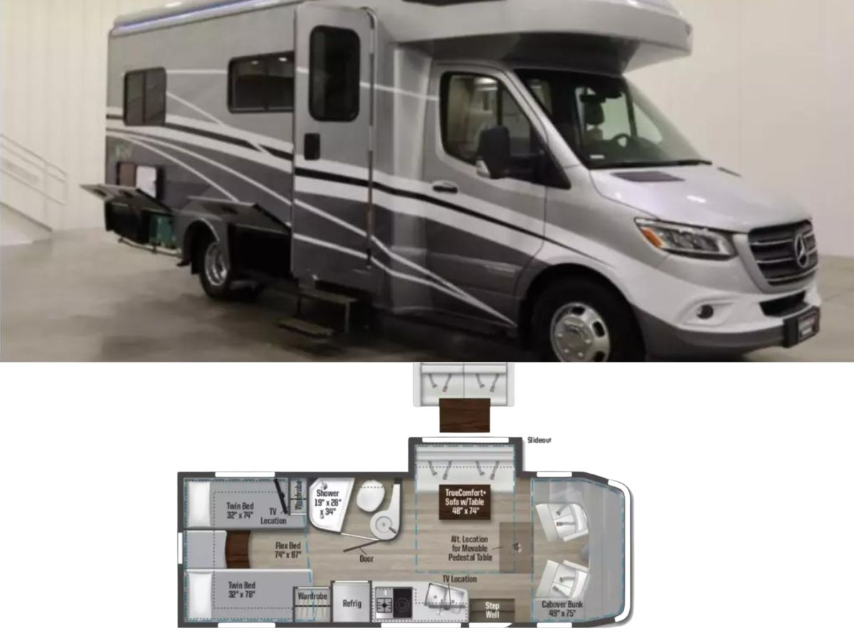 New 2024 Winnebago Class C RV View 24V (Floor Plan) - RVJunket
